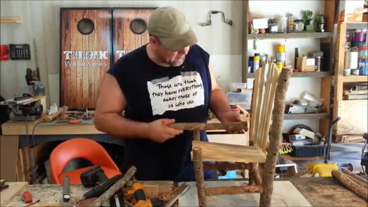 DIY - Small Rustic Chair - With Limited Tools