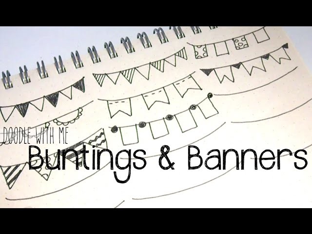 Doodle with Me: Buntings + Banners