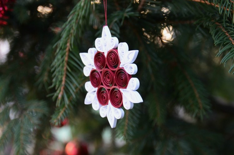 Easy and Beautiful Paper Quilling Ornament DIY
