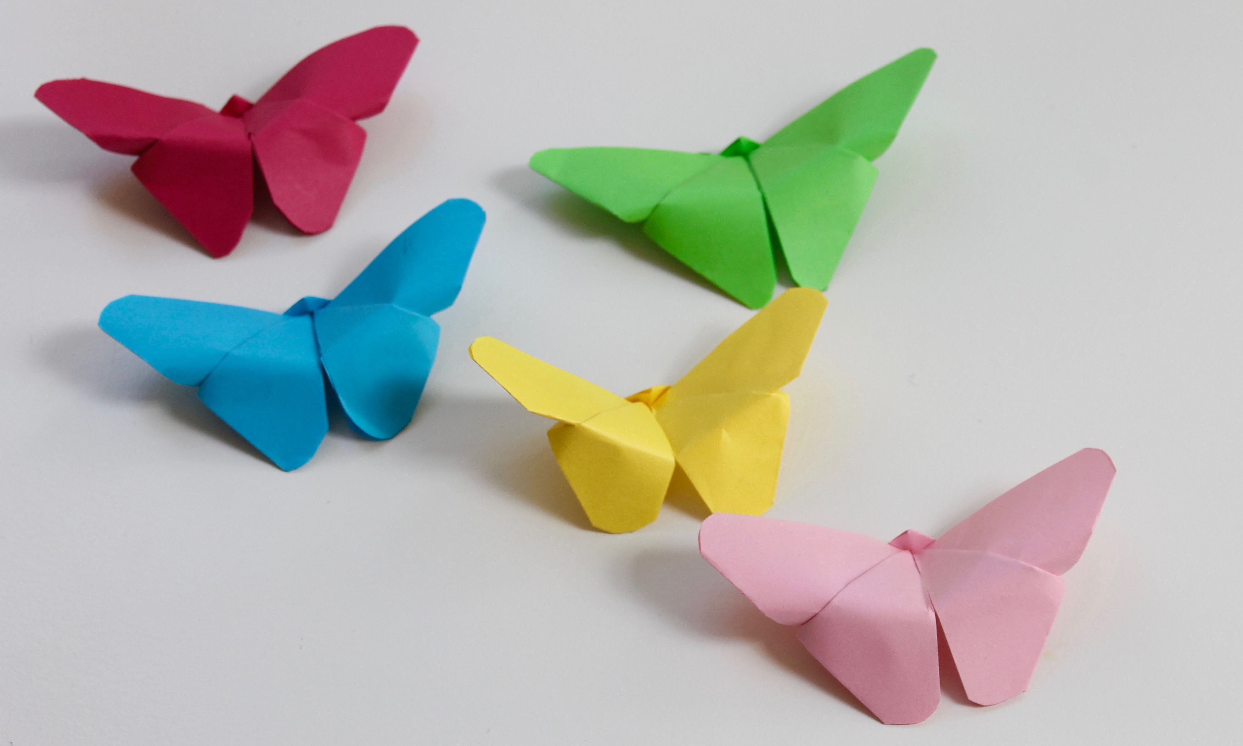 Easy craft: How to make paper butterflies