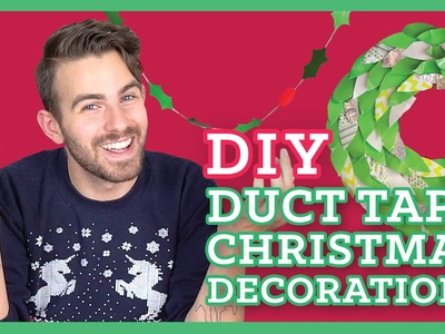 EASY DIY Duct Tape Christmas Decorations!