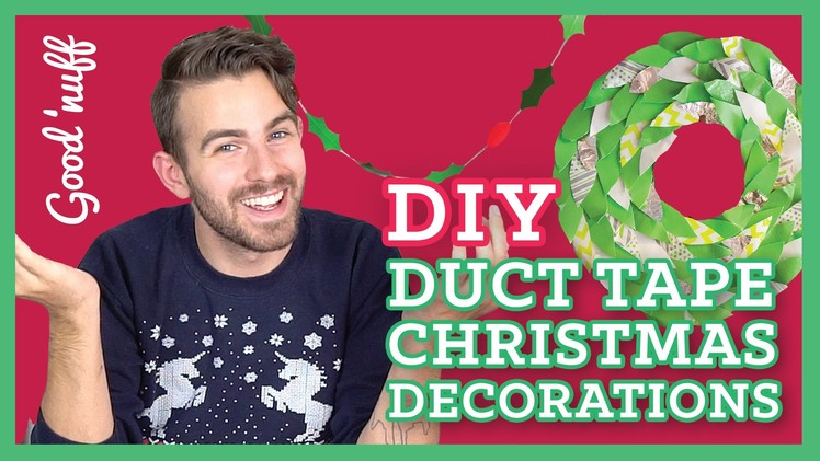 EASY DIY Duct Tape Christmas Decorations!