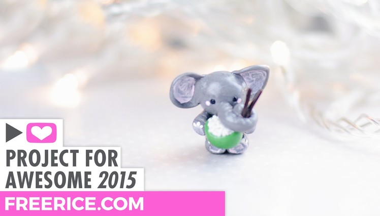 Elephant Eating Rice (Polymer Clay Tutorial) - P4A 2015