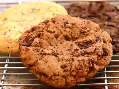 GIANT Single-Serving Cookies (Chocolate Chip, Sugar Cookie & 2x Chocolate) - Bigger Bolder Baking 86