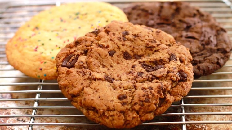 GIANT Single-Serving Cookies (Chocolate Chip, Sugar Cookie & 2x Chocolate) - Bigger Bolder Baking 86