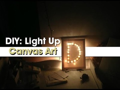 Gift Idea: DIY Light-Up Canvas Art