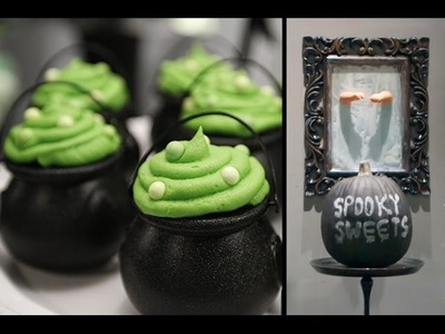 HALLOWEEN PARTY IDEAS - Cauldron Cupcakes, Candy Apples, Chalkboard Pumpkins & MORE | Sweet Styling
