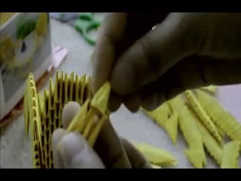 Hand Made Art -How to Folded 3D Origami Model Desk and Chair Part 1