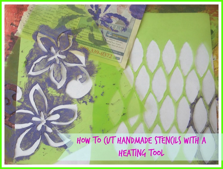 How to cut a stencil with a heating tool. Handmade. DIY Stencils