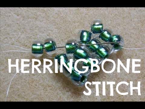 How To Flat Herringbone Stitch Technique | Tutorial