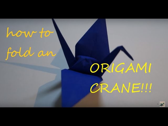How to fold an origami crane