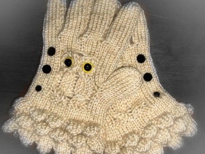 How to Loom Knit Owl Gloves