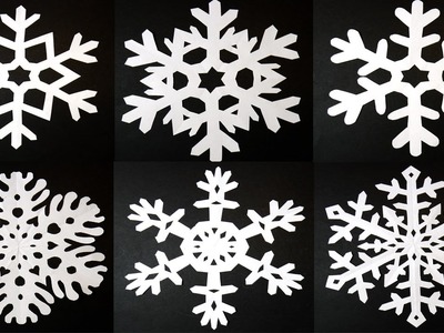 How to make 6 pointed PAPER SNOWFLAKES: EASY and AMAZING results! By Art Tv