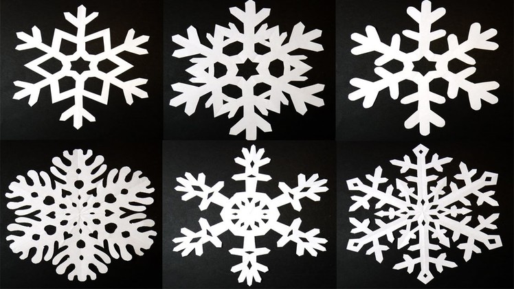 How to make 6 pointed PAPER SNOWFLAKES: EASY and AMAZING results! By Art Tv