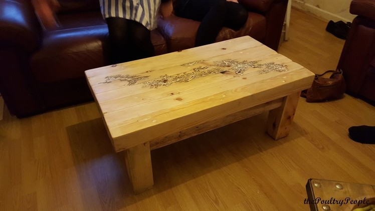 How to make a Coffee Table  with Pallets - DIY Furniture Project - Lichtenberg Figure