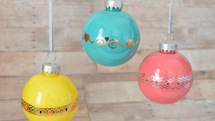 How To Make A Colorful Ornament Using Temporary Tattoo - DIY Home Tutorial - Guidecentral