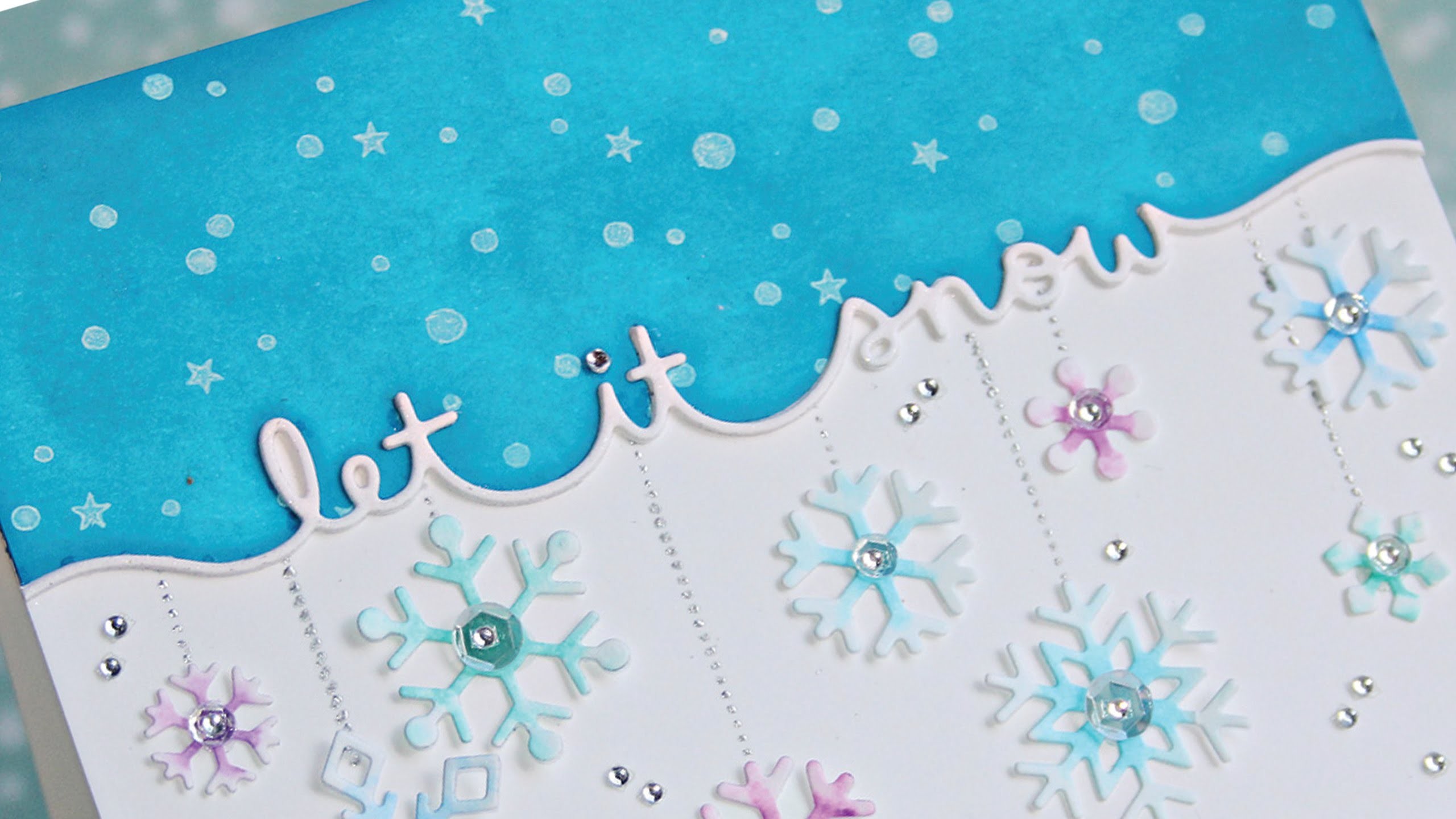 How to make a cute & elegant Winter card