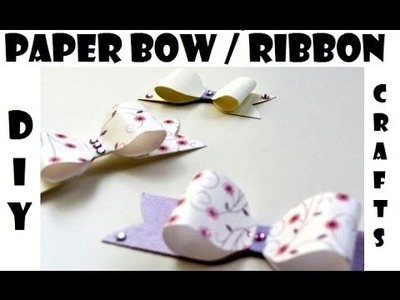 How to make a Paper Bow Tie for your Gift Boxes- DIY Crafts - Handmade Tutorials - Giulia's Art