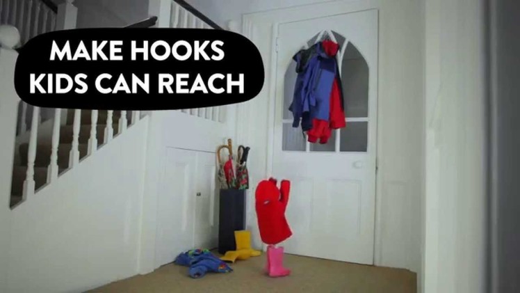 How to make fun hooks your kids can reach