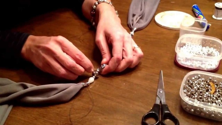 Jewelry Scarf part 3 assembly