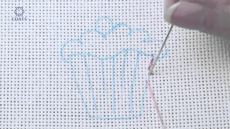 Learn How To Back Stitch on Evenweave - 3 strands