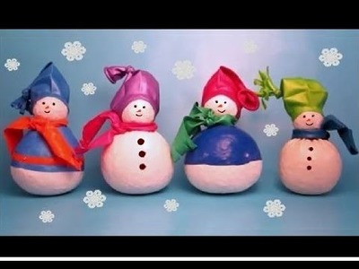 Little Snowmen | DIY Winter Decor | Crafts For Kids