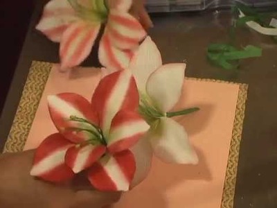 Making a Gumpaste Amaryllis Flower by Petal Crafts