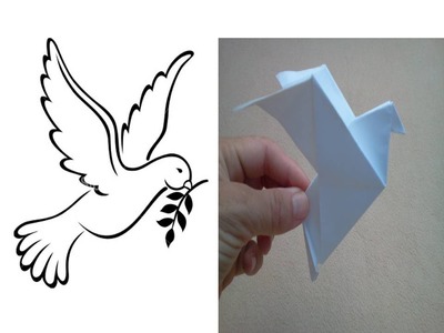 Origami Peace dove - Paloma de la paz de papel
