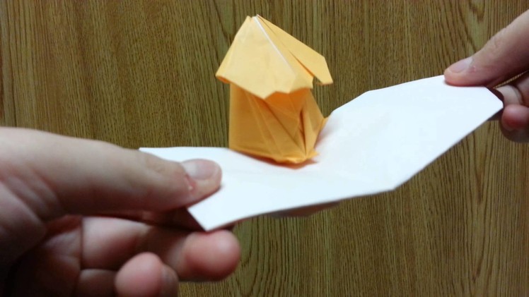 Origami Puppy Pop-up Card, Designed By Jeremy Shafer - Not A Tutorial