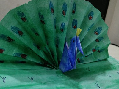Peacock in a book | Origami Peacock | Best out of waste