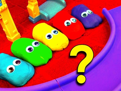 Play Doh Cars Guessing Game! Guess Who's Hiding! Disney Cars Hide n Seek Toy Learning Game FluffyJet