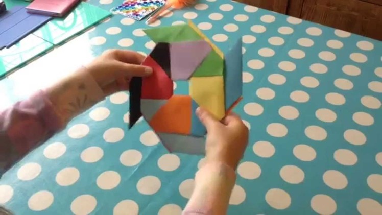 Skye TV1 - Tutorial on  'How to make an easy origami Moving Star'