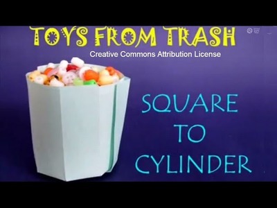 Square to Cylinder | Bhojpuri | Amazing Origami