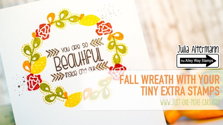 Use Your Small Filler Stamps for a Fall Wreath