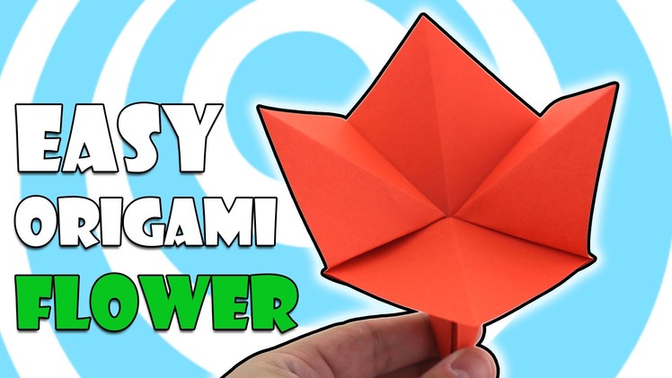 Very easy traditional origami flower tutorial