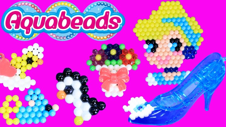 AQUABEADS DIY Ultimate Design Studio & Disney Princess Cinderella Aqua Beads DisneyCarToys