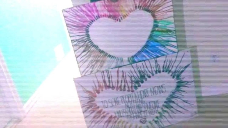 DIY- Crayon Melting Heart Canvas