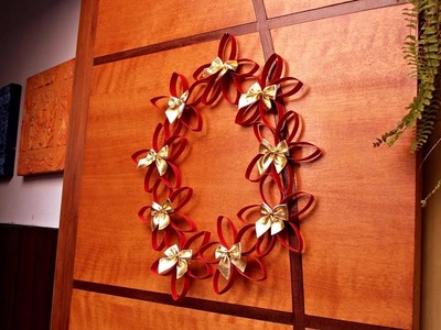 DIY - Guirlanda de flores - Especial Natal