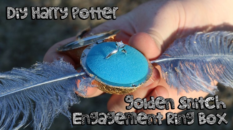 DIY Harry Potter Golden Snitch Engagement Ring Box