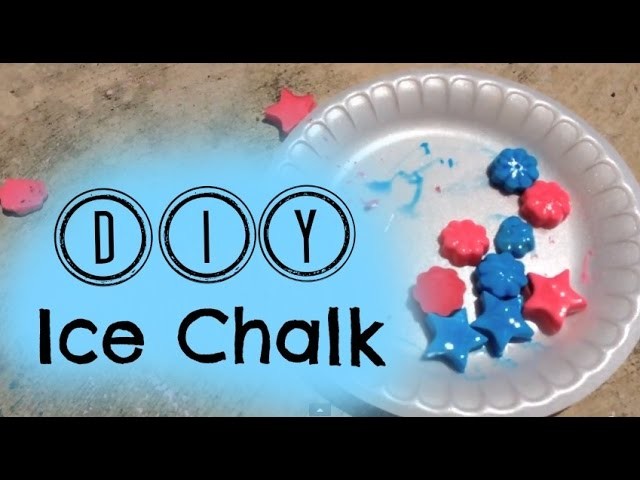 DIY Ice Chalk