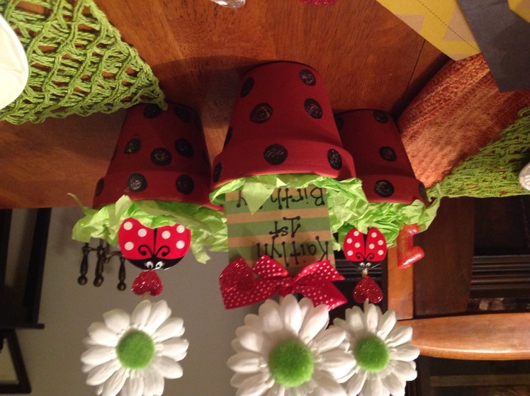 Diy ladybug centerpieces on a budget. for a birthday party.