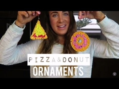DIY Pizza & Donut Ornaments || Vlogmas