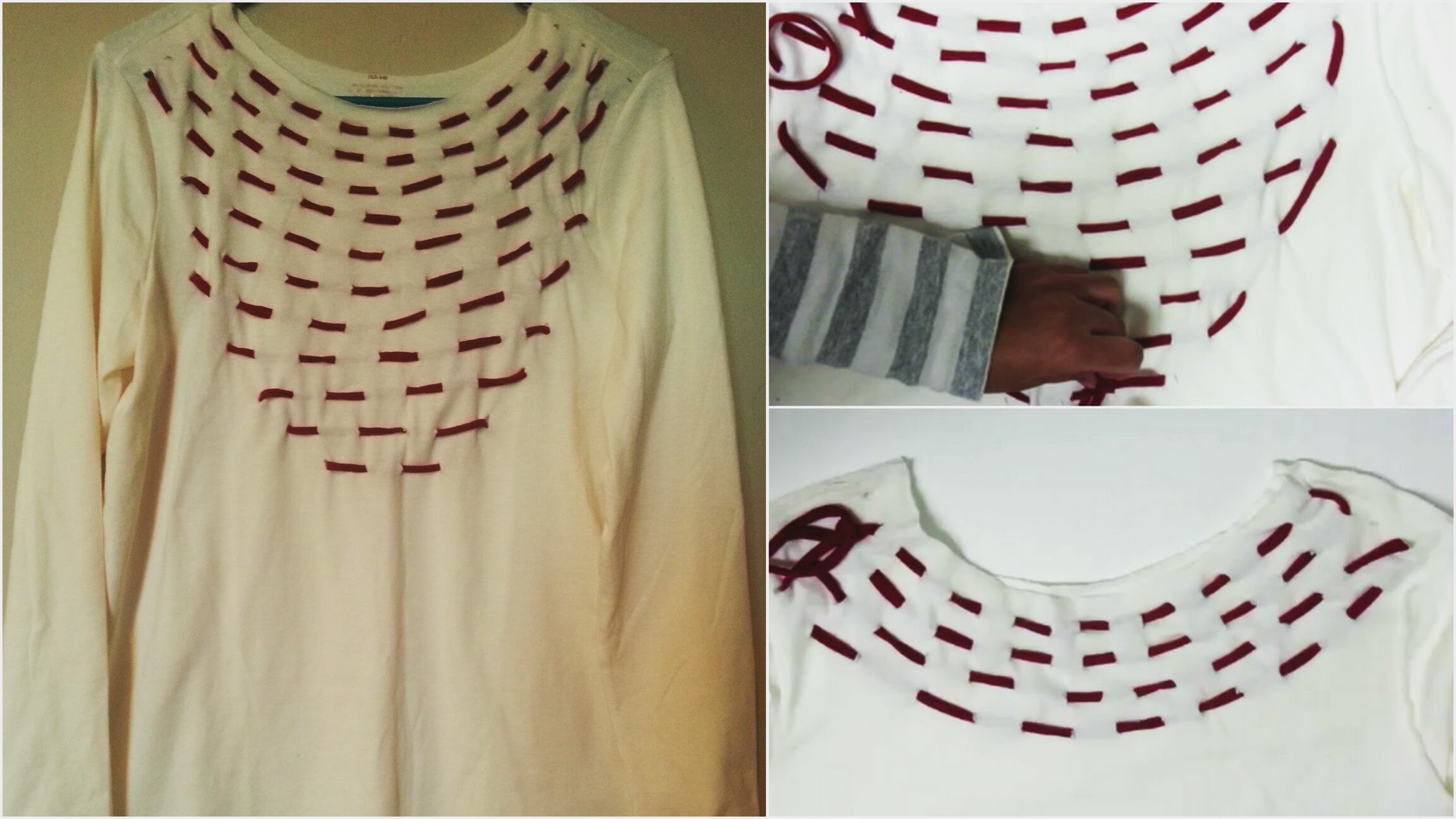 Diy T Shirt Transformation From Plain To Pattern No Sew