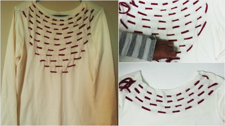 DIY T-Shirt Transformation from Plain to Pattern - No Sew
