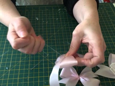 Easy handmade pinwheel ribbon bow