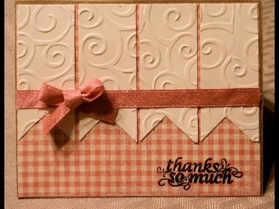 Embossed Banner Handmade Card