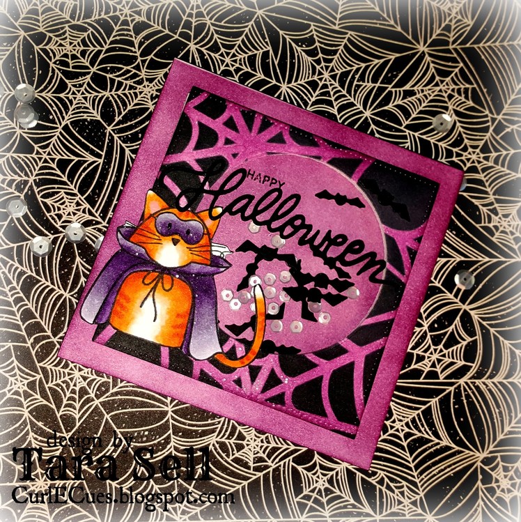 Handmade Halloween: Day 1 ~ Batty Shaker Card featuring Simon Says Stamp