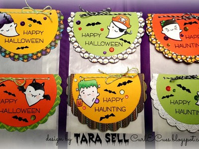 Handmade Halloween: Day 3 ~ Treat Bag Toppers featuring Lawn Fawn