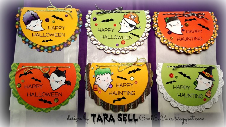 Handmade Halloween: Day 3 ~ Treat Bag Toppers featuring Lawn Fawn