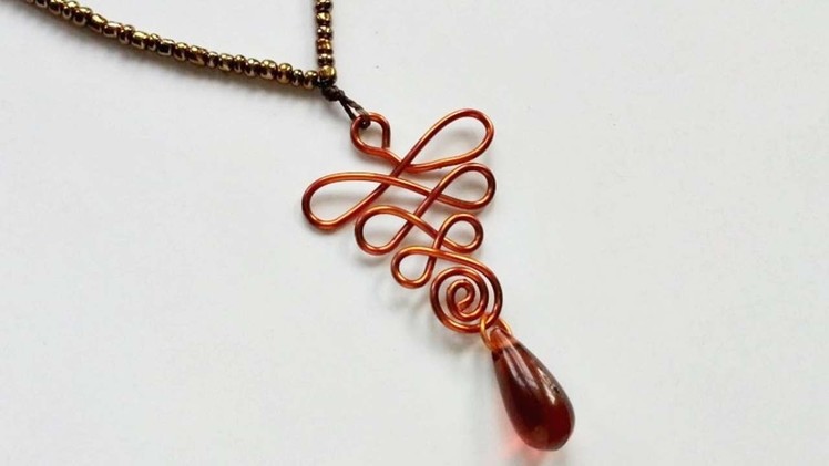 How To Create Loops And Swirl Wire Pendant - DIY Crafts Tutorial - Guidecentral